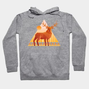 geometry deer Hoodie